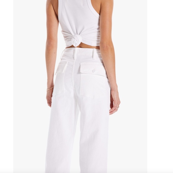 MOTHER Patch Pocket Private Ankle Fray Jeans in Fairest Of Them All, Size 25 - Picture 10 of 10